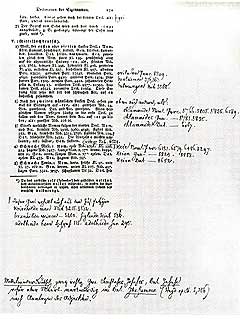 Kasseler Handexemplar von Jacob Grimms "Deutscher Grammatik"